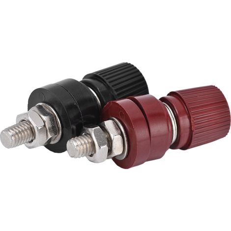 Bloc de connexion M6 32mm pour régulateur, 10 paires de bornes, vis incluses, 0-380V, couleurs rouge et noir