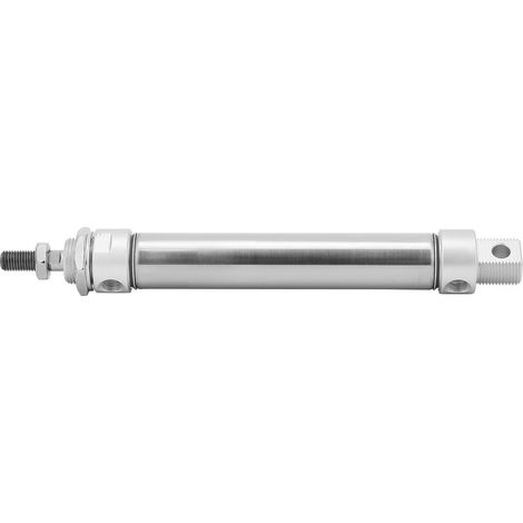 Mini vérin pneumatique en acier inoxydable, rond, à double action, composants pneumatiques MA25MA25 x 150 (1/5)