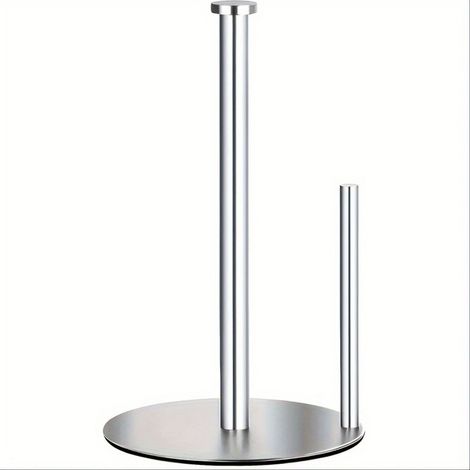 Porte-rouleau de cuisine en acier inoxydable - Porte-rouleau de papier toilette - Porte-rouleau WC - Porte-rouleau de cuisine - Porte-rouleau de cuisine argenté - Acier inoxydable (1/5)