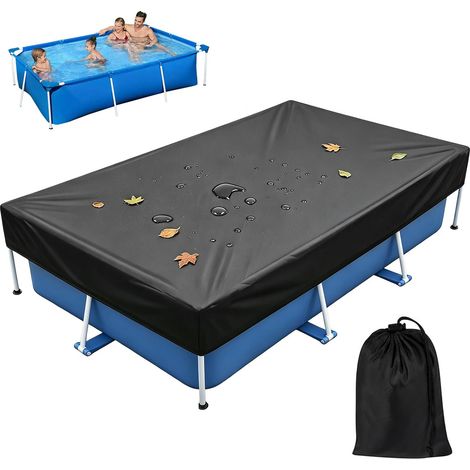 Bâche de piscine rectangulaire - Pour l'été et l'hiver - 225 x 150 cm (1/5)