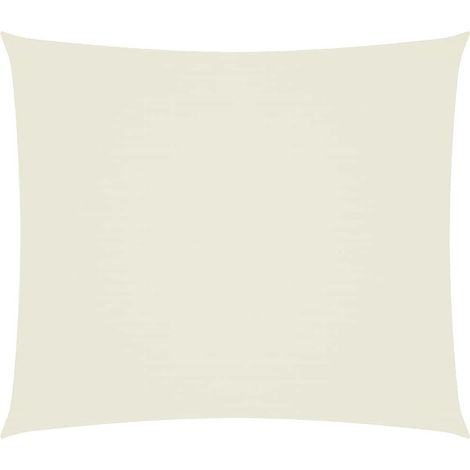 Parasole a Vela Oxford Rettangolare 2,5x3 m Crema vidaXL