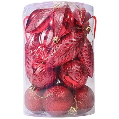Weihnachtsbaum-Schmuckkugeln – weihnachtliche Glitzer-Dekokugel (1/3)