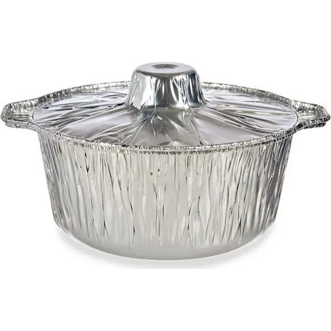 Set 3 pentole in alluminio con coperchio cm 22x13x25h