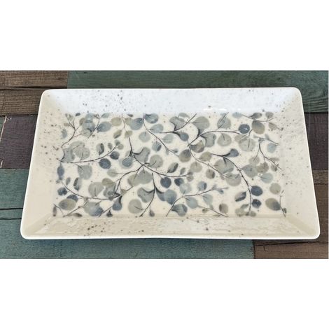 Piatto da Portata Vassoio Rettangolare in Porcellana Kimi Amelie 26 x 15 cm (1/2)