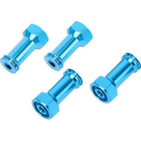 Adaptateur d'extension de 24 mm pour moyeu hexagonal de roue Wltoys 1/14 144001 (accessoires améliorés, bleu S1266B) (1/5)