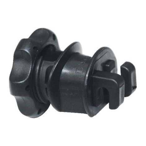 Lacme – Isolateur pour fils et câbles – Pour piquets de fer jusqu'à 14mm – 25 pièces – Fermeture à vis de sécurité (1/5)