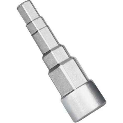 Clé de montage étagée universelle pour mamelon de valve, Clé à cliquet sanitaires et radiateurs avec douille carré intérieur 5 tailles, 1/2, 3/8, 1-1/4, 3/4, 1/4\ (1/5)