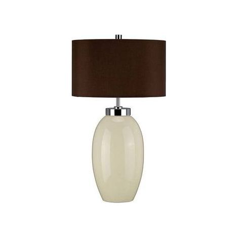 Petite Lampe de Table à 1 Lumière Victor - Crème (1/3)