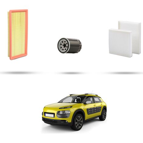 Kit tagliando 3 filtri compatibile con Citroen C4 Cactus 1.2 Puretech 81kw dal 2014 (1/5)