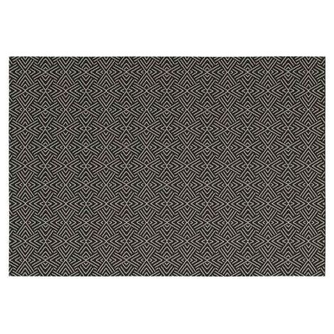 Tapis d'intérieur rectangle tissé "Azek" - Noir - 160 x 230 cm - Livraison gratuite (1/3)