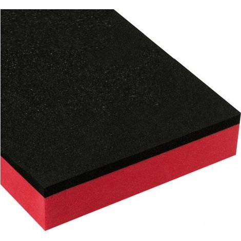 Facom – Plateau mousse 3/3 à découper – Bicolore haute densité – Dimensions 569 x 420 mm – Accessoire pour servante d'atelier