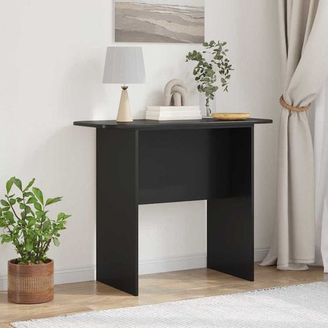 vidaXL Tavolo consolle Nero 93 x 40 x 75 cm Legno multistrato (1/5)