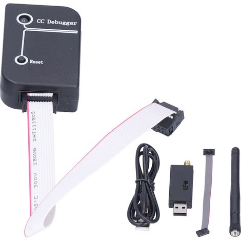 Module accessoire CC Debugger RF System Programmer 2,405‑2,485 GHz avec antenne et câble USB CC2540 (1/5)