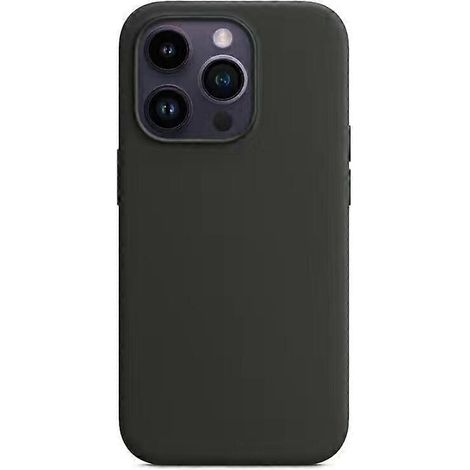 Apple - Coque en silicone Midnight pour iPhone 14 Pro
