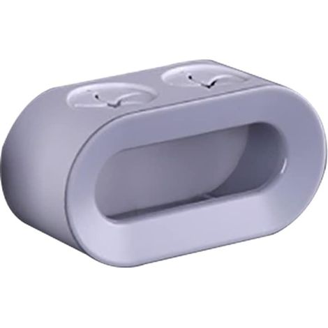 Lot de 2 supports de brosse à dents électrique à fixation murale, autocollants pour salle de bain, support de brosse à dents universel, support de brosse à dents électrique antidérapant (gris)