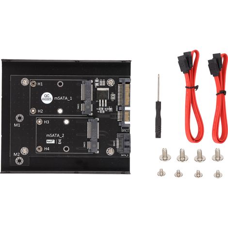 Adaptateur Double MSATA vers Double SATA3 SSD, Convertisseur Haute Vitesse de Lecture, Accessoires Ordinateur (1/5)