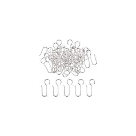 Crochets agrafes pour Rideaux,40 pièces Crochets Rideaux Rail,Crochet pour Rideau en Zinc à Usage intensif,pour Les Rideau de Porte,etc