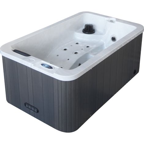 Spa rigide 3 places 184 x 110 x 72 cm – 21 jets de massage – Cuve acrylique avec isolation thermique – Éclairage LED – Water Clip (1/4)