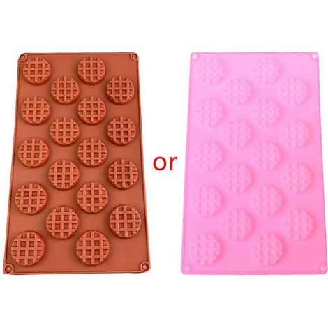 Silikon-Waffelform mit 18 Mulden, Kuchen-, Keks- und Schokoladenform, Backform ohne Fettdruck