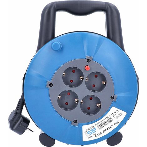 Kabelbox Kabeltrommel 10m 230V H05VV-F 3G1,5 IP20