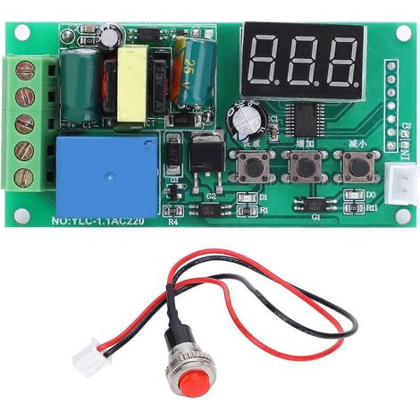 Spannungsschutzmodul, digitales LED-Relais, Entladeschalter, elektronische Bauteile, 220 V Wechselstrom
