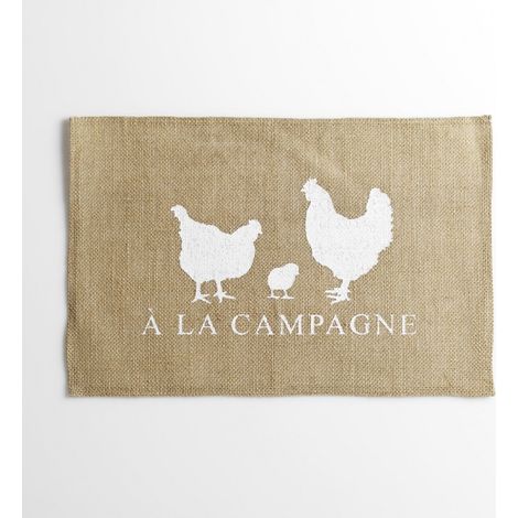 Set de table Jute A la Campagne 30x45 cm