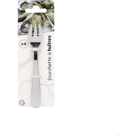 Fourchette à huître - Chevalier Diffusion - Inox - x6 - Compatible lave-vaisselle - Ergonomique (1/2)