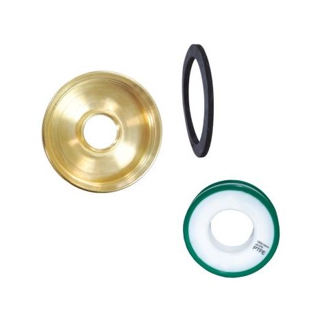 Adaptateur de cuve 1000 l, sortie de cuve Ø60 & raccord 26x34 + téflon - BOUTTÉ (1/2)