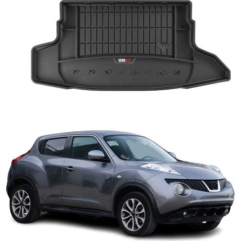 Tapis de Coffre 3D TPE Premium Compatible avec Nissan Juke I 2010-2014  Bac de Protection de Coffre Intérieur antidérapant Revêtement de Coffre Bords Hauts pour Voiture Noir (1/5)