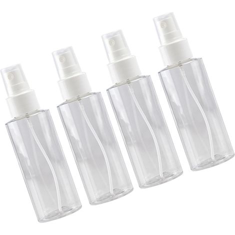 Flacon pulvérisateur voyage 100ml, brumisateur fin rechargeable, flacon vide transparent portable pour parfum, lotion tonique et eau de soin (1/5)