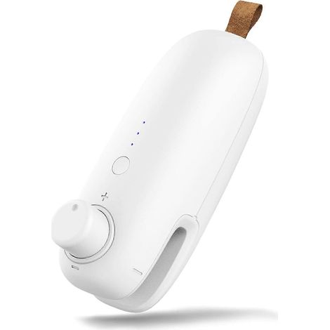 Machine améliorée pour sceller les sacs en plastique (blanche), ustensiles de cuisine, scelleuse thermique portable pour la conservation des aliments, machine sous vide et sacs sous vide alimentaires (1/5)