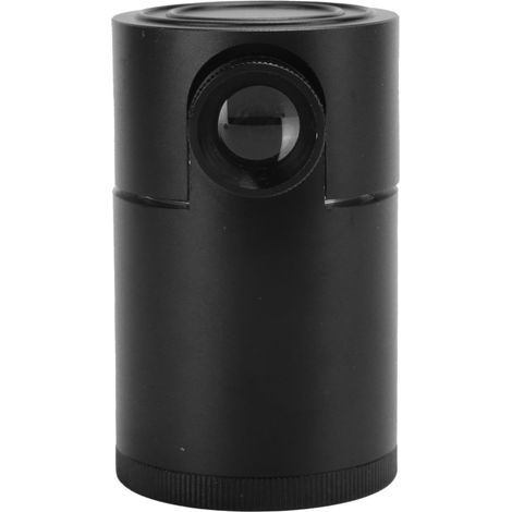 Loupe incrustée de diamants, cylindre métallique, lentille d'observation codée GIA, numéro de série gravé au laser avec des diamants, noire. (1/5)