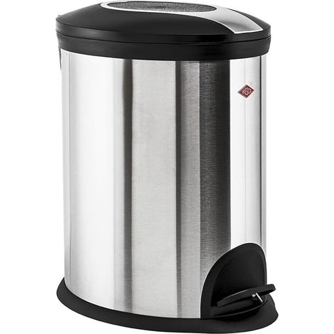 Wesco Mülleimer Abfalleimer Treteimer 20 Liter Edelstahl matt / Kunststoff (1/6)