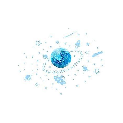 Leuchtende Mond- und Sternen-Wandtattoos für Kinderzimmer, strahlende Wanddekoration für Babyzimmer, Jungen und Mädchen