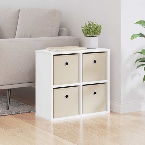 vidaXL Buffet avec tiroir Blanc 49,5 x 22 x 47 cm (1/5)