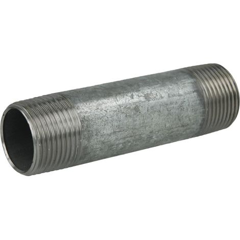 Nipple double galvanisé 1'' x 110 mm