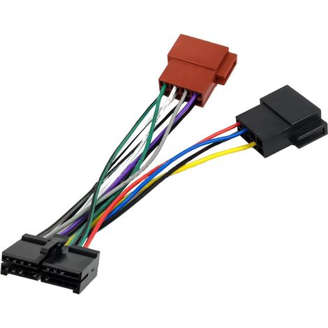 Adaptateur Faisceau Câble Autoradio Universal ISO Stéréo Voiture 20 Broches Récepteur (1/5)