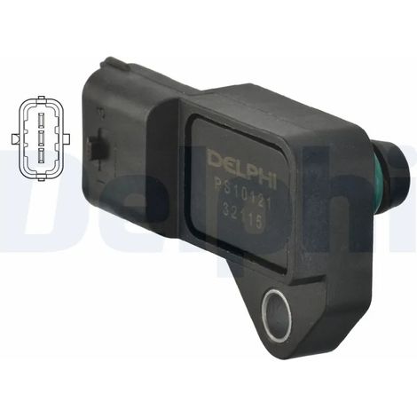 Capteur, pression de suralimentation Delphi Technologies PS10121 OPEL 12575467