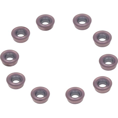 10 plaquettes de tournage en carbure indexables et revêtues pour le fraisage du bois sur tours CNC RDMT0802MOTN