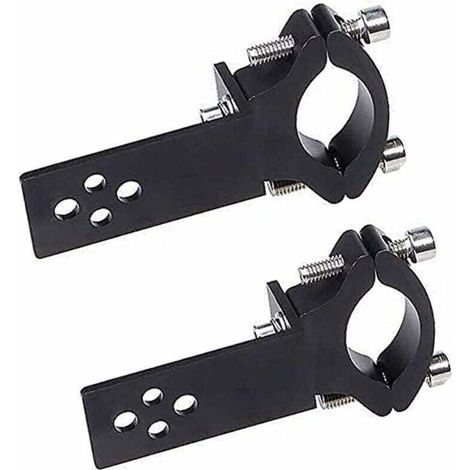 Lot de 2 colliers de serrage pour tube de fourche de moto – Installation horizontale/verticale – Compatible barres lumineuses LED 22-36 mm - mm-36