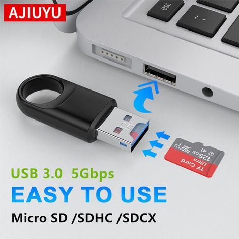 Lecteur de carte USB 3.0 pour Micro SD TF 5Gbps adaptateur haute vitesse (1/5)