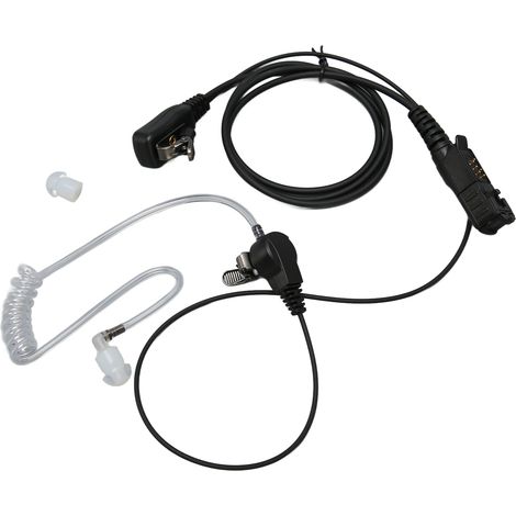 Écouteur talkie-walkie avec bouton PTT et microphone compatible avec les modèles Motorola XPR3000, XPR3300, XPR3300e, XPR3500 et XPR3500e. (1/5)