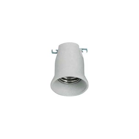 Douille en porcelaine pour éclairage public monobloc avec frein de culot E40 (060180)
