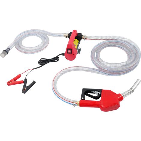 Electric Diesel Transfer Pump 45L/min, 12V 200W Fuel Transfer Pumps with 4m Hose & Auto Shut-Off Nozzle, Self Priming Diesel Pump for Diesel, 5M Suction Lift (1/5)