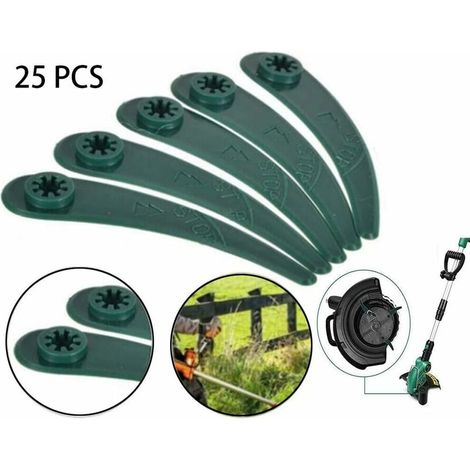 Trimmer Replacement Blades Without Trimmer Plastic Blades Replacement Plastic Grass Trimmer Blade Replacement Plastic Blades Trimmer Blades(25Pcs) (1/5)