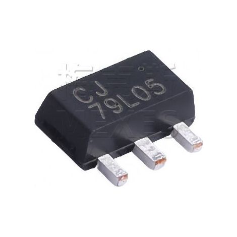 Changdian CJ79L05 3% SOT-89 0,1A/-5V/0,5W Linearer Spannungsregler integrierter Schaltkreis, elektronisches Bauteil, 5 Stück geliefert.