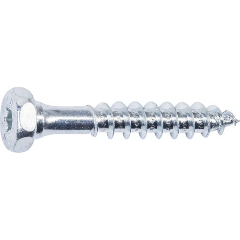 Schmidd Schrauben Holzbauschrauben 10.0 x 60 mm TX 40 Dualkopf - 25 Stück Spanplattenschrauben & Holzbauschrauben