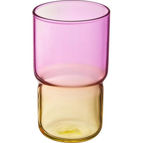 6 Verres à eau colorés 32cl - Modèle Bubble Gum - Fabriqués en France - Emballage renforcé, Petit, Rose (1/5)