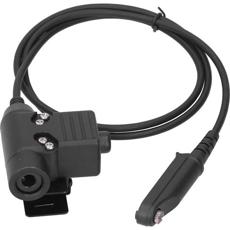 Adaptateur PTT et Casque pour Talkie-Walkie Baofeng UV9R/UV9RPLUS/UVXS, Câble U94 (1/5)