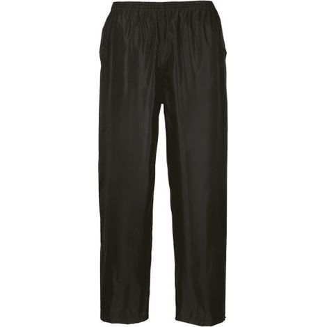 Pantalones de lluvia para uso sobre los pantalones, con t tobilleras ajustables Classic S441 XS Negro